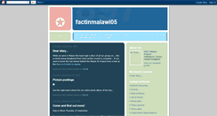 Desktop Screenshot of malawi05.blogspot.com