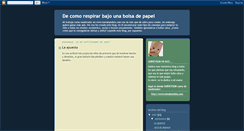 Desktop Screenshot of decomorespirarbajounabolsadepapel.blogspot.com