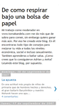 Mobile Screenshot of decomorespirarbajounabolsadepapel.blogspot.com
