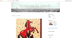 Desktop Screenshot of bonjour-la-mode.blogspot.com
