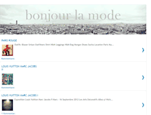 Tablet Screenshot of bonjour-la-mode.blogspot.com