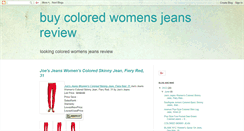 Desktop Screenshot of coloredwomensjeans.blogspot.com