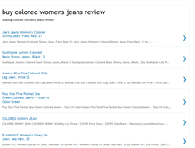 Tablet Screenshot of coloredwomensjeans.blogspot.com