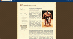 Desktop Screenshot of elpensamientojovenes.blogspot.com