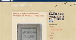 Desktop Screenshot of josegonzalezparedes.blogspot.com