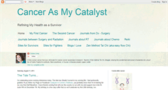 Desktop Screenshot of cancerasmycatalyst.blogspot.com