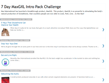 Tablet Screenshot of 7daymaxchallenge.blogspot.com