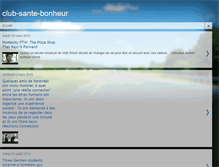Tablet Screenshot of club-sante-bonheur.blogspot.com