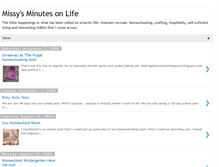 Tablet Screenshot of missysminutesonlife.blogspot.com