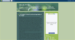 Desktop Screenshot of glendawrites.blogspot.com