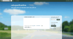 Desktop Screenshot of cebupacificairline.blogspot.com