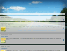 Tablet Screenshot of cebupacificairline.blogspot.com