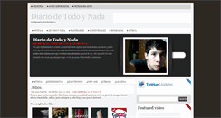 Desktop Screenshot of diariodetodoynada.blogspot.com