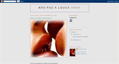 Desktop Screenshot of naofazalouca.blogspot.com