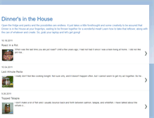 Tablet Screenshot of dinnersinthehouse.blogspot.com