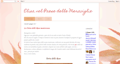 Desktop Screenshot of elisanelpaesedellemeraviglie.blogspot.com
