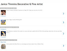 Tablet Screenshot of janicetimminsartist.blogspot.com