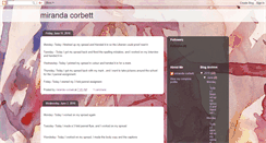 Desktop Screenshot of mirandacorbett.blogspot.com