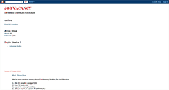 Desktop Screenshot of lowongankerja-com.blogspot.com