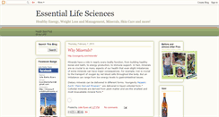 Desktop Screenshot of essentiallifesciences.blogspot.com