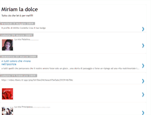 Tablet Screenshot of miriamladolce.blogspot.com