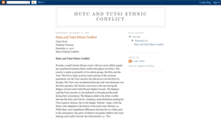 Desktop Screenshot of hutu-tutsiethnicconflict.blogspot.com