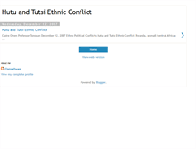 Tablet Screenshot of hutu-tutsiethnicconflict.blogspot.com