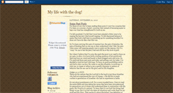 Desktop Screenshot of mylifewiththedog.blogspot.com