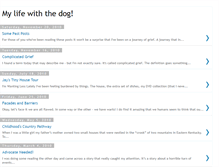 Tablet Screenshot of mylifewiththedog.blogspot.com