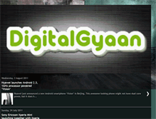 Tablet Screenshot of digitalgyaan.blogspot.com
