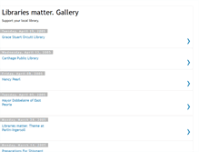 Tablet Screenshot of librariesmatter-gallery.blogspot.com