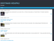 Tablet Screenshot of menujudestinasihidupku.blogspot.com