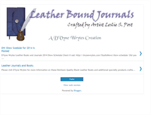 Tablet Screenshot of leatherboundjournal-by-dw.blogspot.com