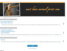 Tablet Screenshot of musthaveanimalprint.blogspot.com