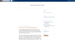 Desktop Screenshot of eraserheadsband.blogspot.com