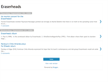 Tablet Screenshot of eraserheadsband.blogspot.com