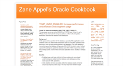 Desktop Screenshot of oraclecookbook.blogspot.com