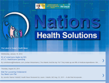 Tablet Screenshot of nationshealthsolutions.blogspot.com