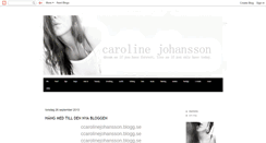 Desktop Screenshot of ccarolinejohansson.blogspot.com