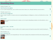 Tablet Screenshot of mumblingmum.blogspot.com