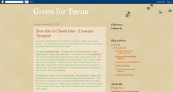 Desktop Screenshot of green4teens.blogspot.com