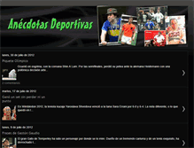 Tablet Screenshot of anecdotas-deportivas.blogspot.com