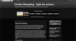 Desktop Screenshot of civilian-sheepdog.blogspot.com