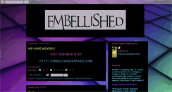 Desktop Screenshot of embellishedapparel.blogspot.com