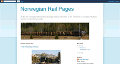 Desktop Screenshot of norwegian-railway.blogspot.com