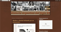 Desktop Screenshot of historiaargentinasiglo20.blogspot.com