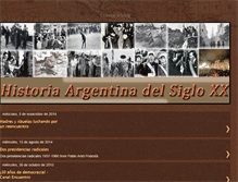 Tablet Screenshot of historiaargentinasiglo20.blogspot.com