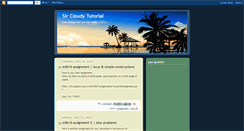 Desktop Screenshot of cloudytutorials.blogspot.com