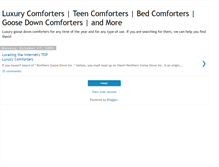 Tablet Screenshot of goosedowncomforters.blogspot.com
