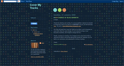Desktop Screenshot of covermytracks.blogspot.com